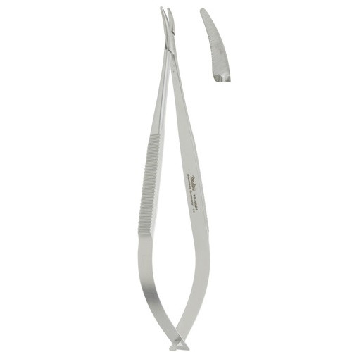 Integra-Miltex Castroviejo Needle Holder with Curved Smooth Jaws (18-1824)
