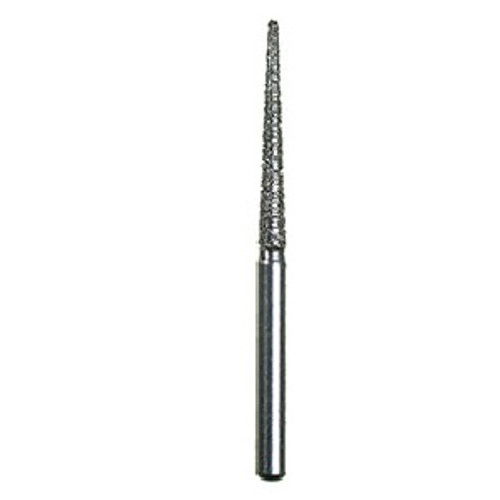 #850-012 Coarse Round End Taper Single-Use Diamond Bur - 10/Pack