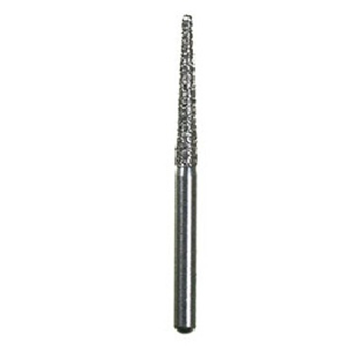 #850-014 Coarse Round End Taper Single-Use Diamond Bur - 10/Pack