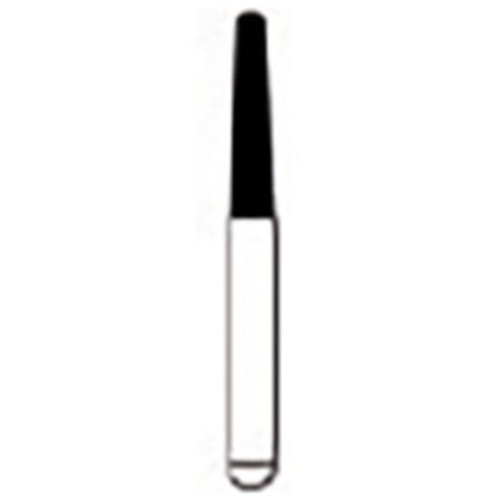 #855-016 Super-Coarse Round End Taper Single-Use Diamond Bur - 10/Pack