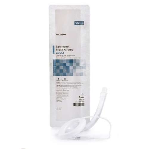 McKesson Size #5 Adult Clear Disposable Laryngeal Mask (159-005) McKesson Size #5 Adult Clear Disposable Laryngeal Mask (159-005)