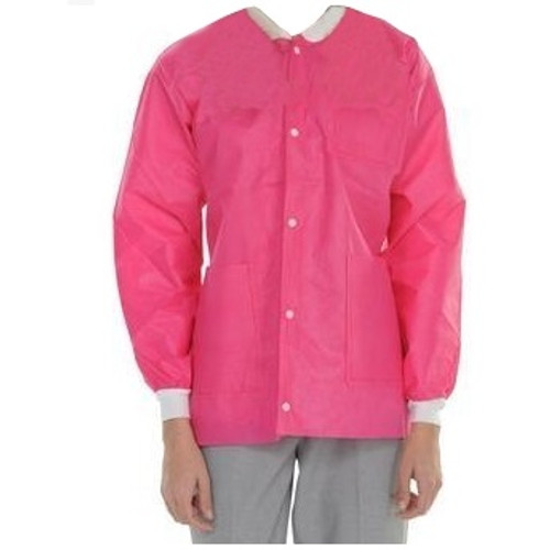 ValuMax Medium Hot Pink Hip Length Extra-Safe™Jacket - 10/Pack
