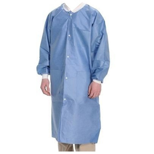 Valumax Small Ceil Blue Extra-Safe Lab Coat - 10/Pack