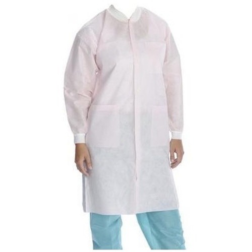 Valumax X-Large Light Pink Extra-Safe Lab Coat - 10/Pack Valumax X-Large Light Pink Extra-Safe Lab Coat - 10/Pack
