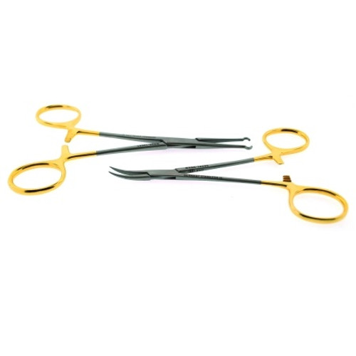 NO SCALPEL VASECTOMY INSTR, GOLD FINGER RINGS, 5 1/2 (14.0 CM), RING CLAMP