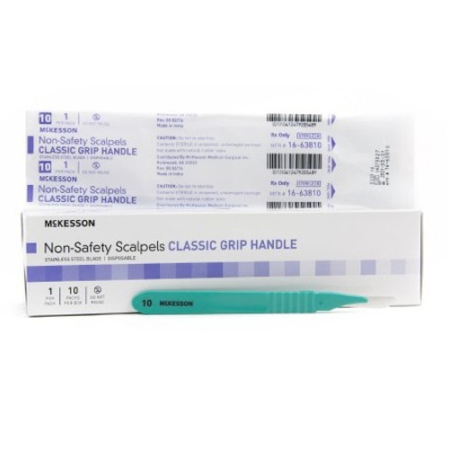 McKesson #10 Sterile Disposable Scalpels (16-63810) McKesson #10 Sterile Disposable Scalpels (16-63810)