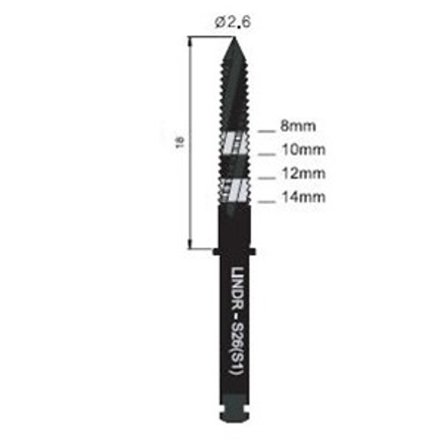 Lindemann 2.6mm x 18mm RA Bur