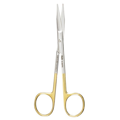 Miltex Curved Goldman-Fox TC Scissors with Serrated Blade (5-320TC)