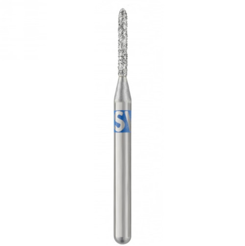 SS White 877-010M Sterile Piranha Modified Beveled Cylinder Diamond Bur (877-010M) SS White 877-010M Sterile Piranha Modified Beveled Cylinder Diamond Bur (877-010M)
