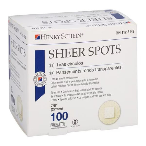 Henry Schein 7/8" Sheer Spot Bandage (1126143)