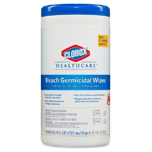 Clorox Healthcare 6-3/4" x 9" Bleach Germicidal Wipe (35309)