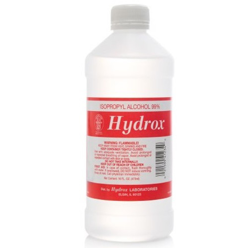Hydrox Labs 99% Isopropyl Alcohol in 16 oz. Bottle (D0052)