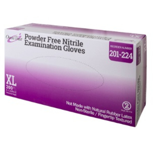 Omni International X-Large OmniTrust #201 Nitrile Exam Gloves (201-224) Omni International X-Large OmniTrust #201 Nitrile Exam Gloves (201-224)