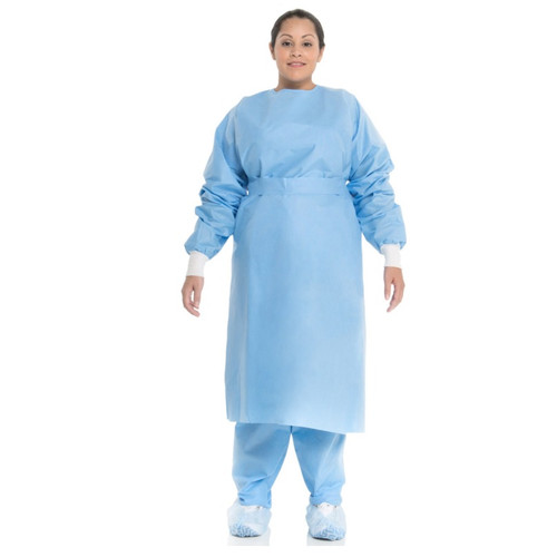O&M Halyard Universal Blue Procedure Gown with Knit Cuffs (69025) O&M Halyard Universal Blue Procedure Gown with Knit Cuffs (69025)