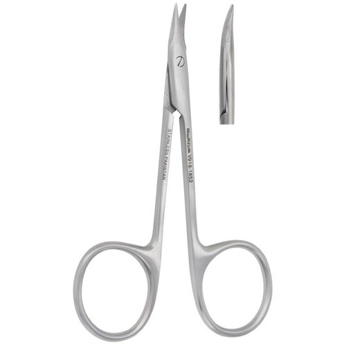 Miltex Gradle Eye Suture Scissors with Curved Blades (18-1652)
