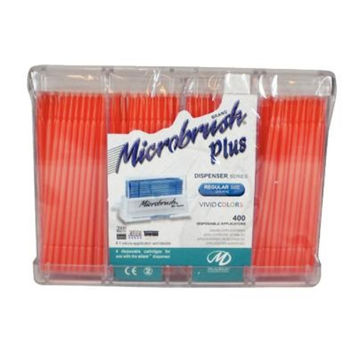 Microbrush® Plus Regular Peach Dispenser Series Applicator (PR400PE) Microbrush® Plus Regular Peach Dispenser Series Applicator (PR400PE)