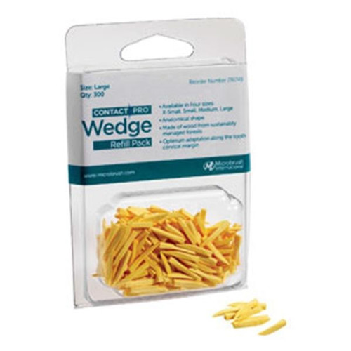 Microbrush ContactPro® Large Yellow Anatomical Wedges (291749)