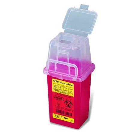 Becton Dickinson 1 Quart Red Phlebotomy Sharps Container (305635)