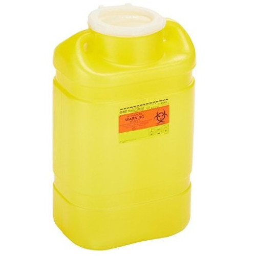 Becton Dickinson 5 Gallon Chemotherapy Sharps Container with Hinged Top (305493) Becton Dickinson 5 Gallon Chemotherapy Sharps Container with Hinged Top (305493)