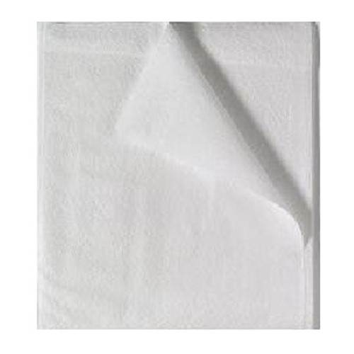 TIDI 40” x 90” White 3-Ply Tissue Patient Drape Sheet (918312)