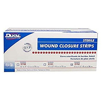Dukal 1/4" x 1-1/2" Sterile Wound Closure Strip (5152)