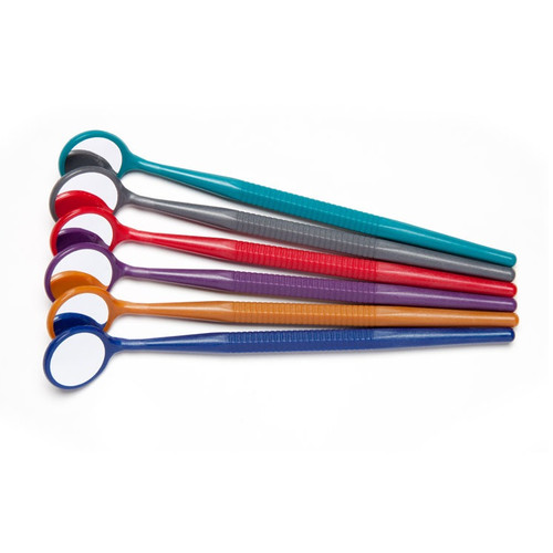 Zirc #5 Crystal HD Mouth Mirror with Jewel-Colored Thin Grip Handle (50Z354-JWL) Zirc #5 Crystal HD Mouth Mirror with Jewel-Colored Thin Grip Handle (50Z354-JWL)
