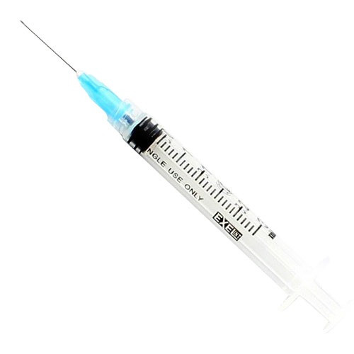 Exel 25G x 1" Needle with 3cc Luer Lock Syringe (26111) Exel 25G x 1" Needle with 3cc Luer Lock Syringe (26111)