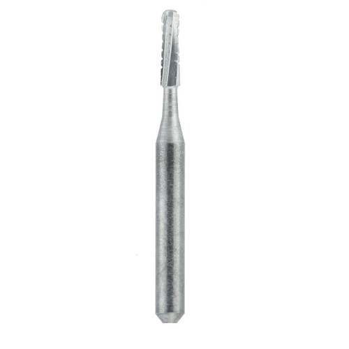#1557 Round End X-Cut Fissure FGSS Carbide Bur - 100/Pack (FGSS1557-1)