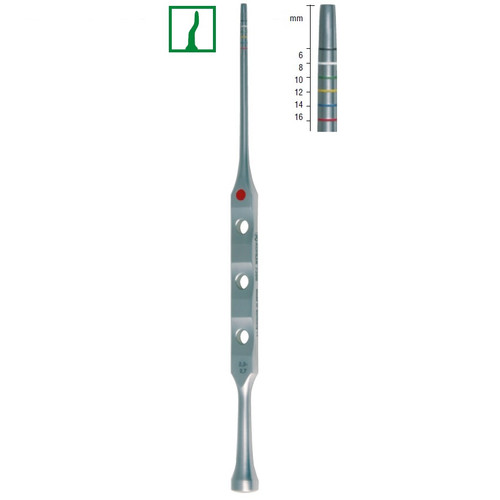 Kohler #2 Bayonet Concave Waveline® Osteotome (7392)