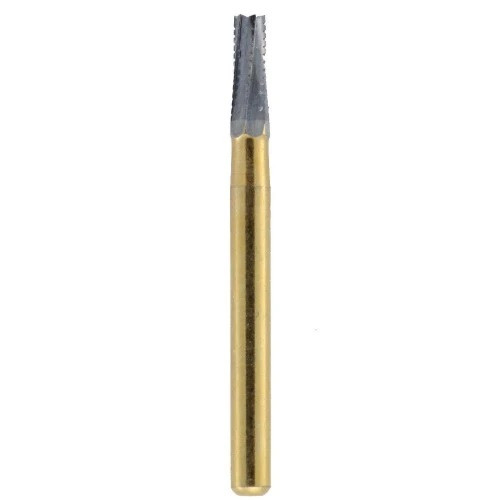 #2072 Taper Flat End Metal Cutter Carbide Bur - 10/Pack (FG2072)