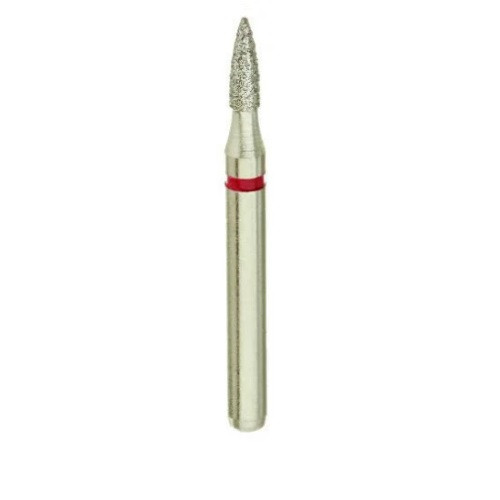 A26 860/012 Fine Silver Shank Flame Multi-Use Diamond Bur - 5/Pack (A26 860/012F)