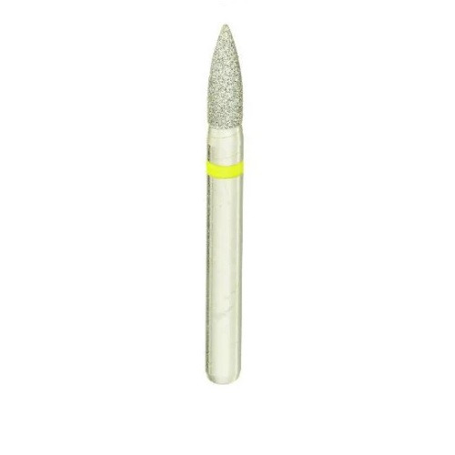 A28 860/016 Fine Silver Shank Flame Multi-Use Diamond Bur - 5/Pack (A28 860/016F)