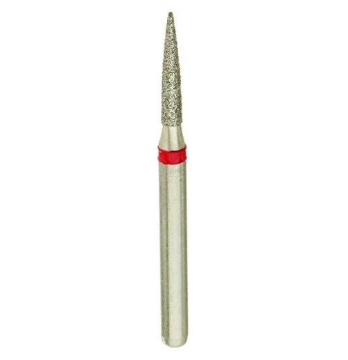 B8SS 30011/012 Fine Silver Shank Flame Multi-Use Diamond Bur - 5/Pack (B8SS 30011/012F)