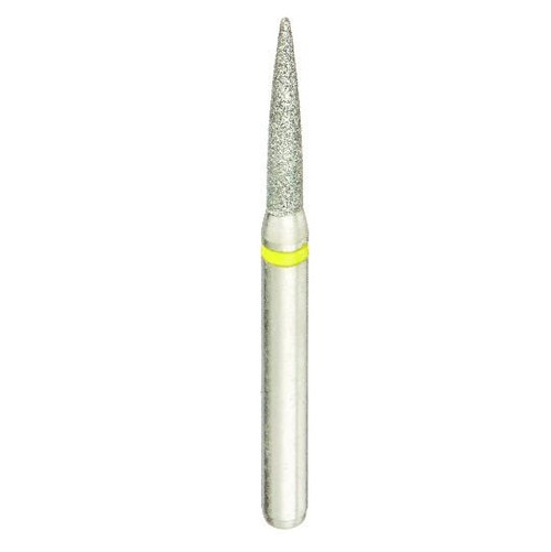B9 888/014 Fine Silver Shank Flame Multi-Use Diamond Bur - 5/Pack (B9 888/014F)