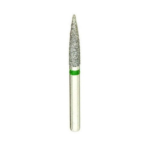 B9LL 862L/018 Coarse Silver Shank Flame Multi-Use Diamond Bur - 5/Pack (B9LL 862L/018C)