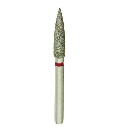 B9L3 30011/020 Coarse Silver Shank Flame Multi-Use Diamond Bur - 5/Pack (B9L3 30011/020C)