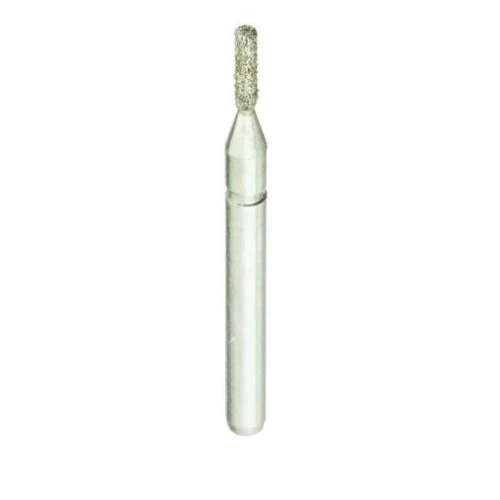 A12 835/008 Coarse Silver Shank Flat End Cylinder Multi-Use Diamond Bur - 5/Pack (A12 835/008C)