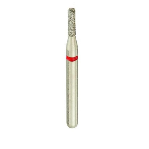 A13S 835/010 Coarse Silver Shank Flat End Cylinder Multi-Use Diamond Bur - 5/Pack (A13S 835/010C)