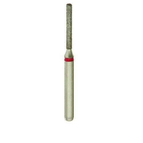 A13SL 837/010 Coarse Silver Shank Flat End Cylinder Multi-Use Diamond Bur - 5/Pack (A13SL 837/010C)