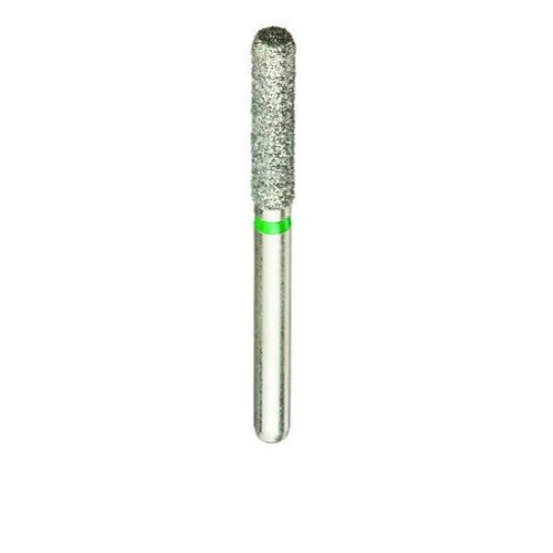 B1LL 837/018 Medium Silver Shank Flat End Cylinder Multi-Use Diamond Bur - 5/Pack (B1LL 837/018M)