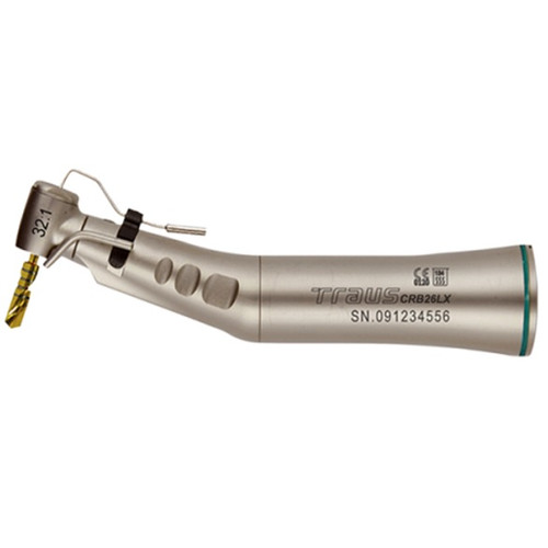 Saeshin Traus 32:1 Non-Optic Push Button Angle CRB26XX Implant Handpiece Saeshin Traus 32:1 Non-Optic Push Button Angle CRB26XX Implant Handpiece