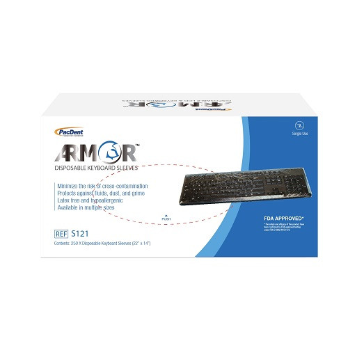 Pacdent Armor™ 22"x 14 " Disposable Keyboard Sleeves (S121)