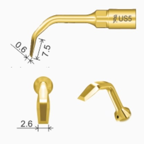 Woodpecker US5 Woodpecker US-II LED Piezo Surgical Tip for Osseous Surgery (US5)