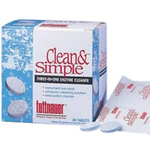 Tuttnauer Clean & Simple Ultrasonic Enzymatic Cleaning Tablet (CS0064)
