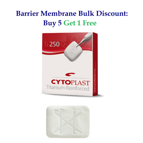 Osteogenics 30mm x 40mm Cytoplast™ Ti-250 Titanium-Reinforced PTFE Membrane (TI250XL-2) Osteogenics 30mm x 40mm Cytoplast™ Ti-250 Titanium-Reinforced PTFE Membrane (TI250XL-2)