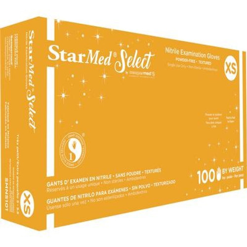 X-Small Purple StarMed Nitrile PF Exam Glove - 1,000/Case (SMNS101)