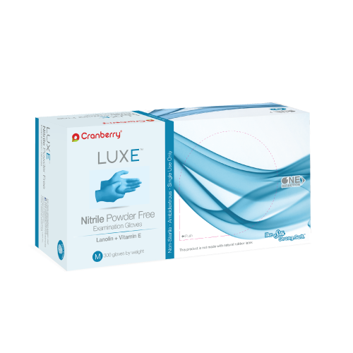 Cranberry X-Small Luxe™ Nitrile PF Exam Gloves (CR3665) Cranberry X-Small Luxe™ Nitrile PF Exam Gloves (CR3665)