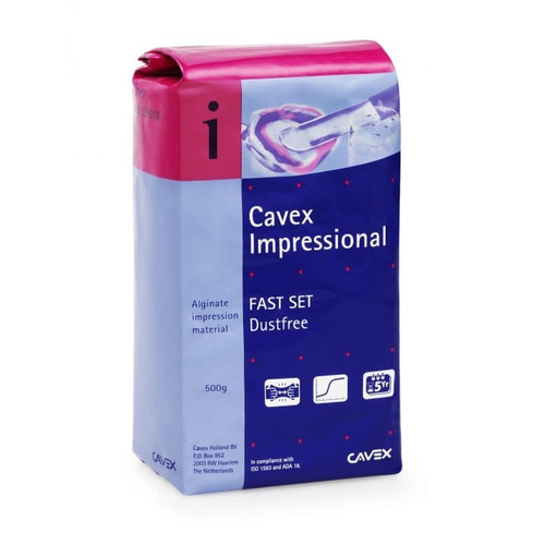 Dukal Cavex Impressional Fast-Set Alginate in 500g Bag (AA097)