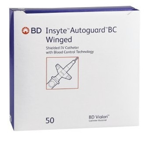 BD 20G x 1.88" Insyte Autoguard BC Shielded IV Catheter with Winged Hub (382637) BD 20G x 1.88" Insyte Autoguard BC Shielded IV Catheter with Winged Hub (382637)