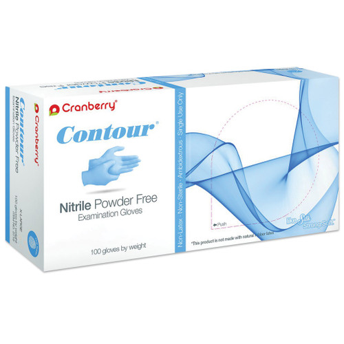 Cranberry Small Contour Nitrile PF Gloves (CR3116) Cranberry Small Contour Nitrile PF Gloves (CR3116)
